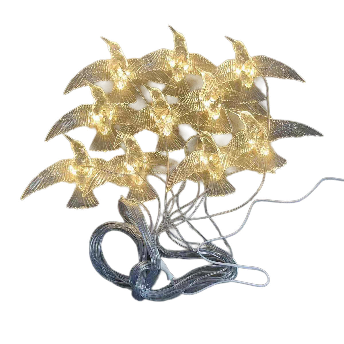 New wedding props bird acrylic transparent chandelier wedding decoration luminous string lights