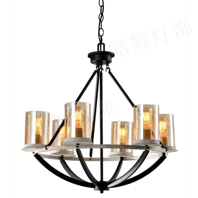 Chandelier Dining Room Living Room Iron Art Light Luxury Retro Chandelier