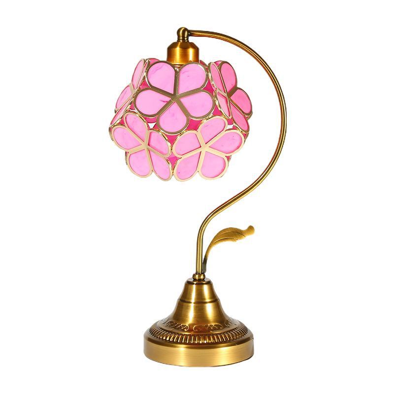 Luxury petal lamp Luxury romantic creative retro led lamp bedroom decoration Bedside lamp