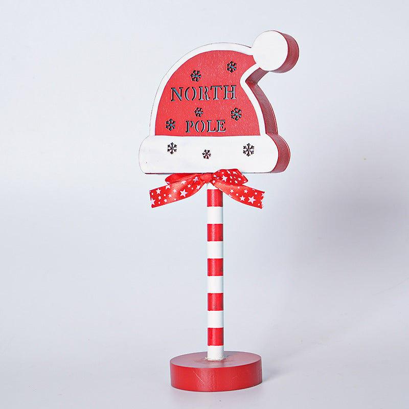 Christmas Festival Road Sign-Shaped Decorative Lights