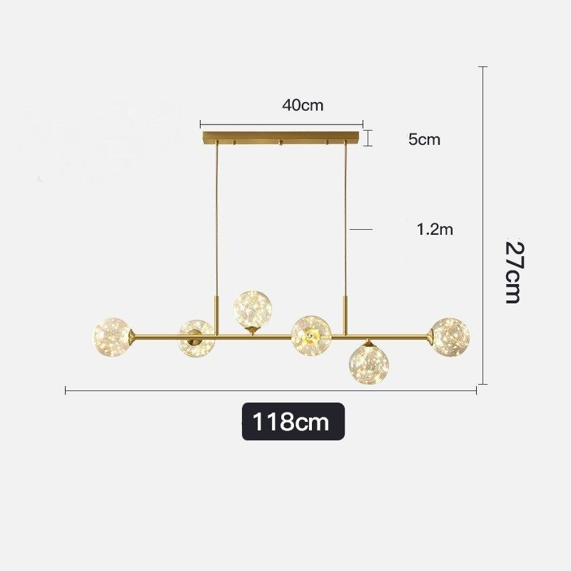 Modern And Simple Bedroom Dining Room Bar Counter Light Luxury Chandelier