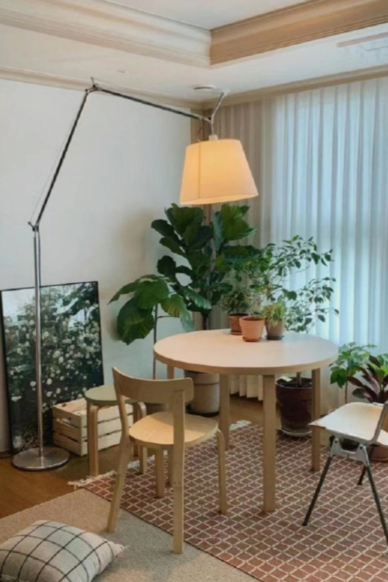Simple Swing Arm Floor Lamp