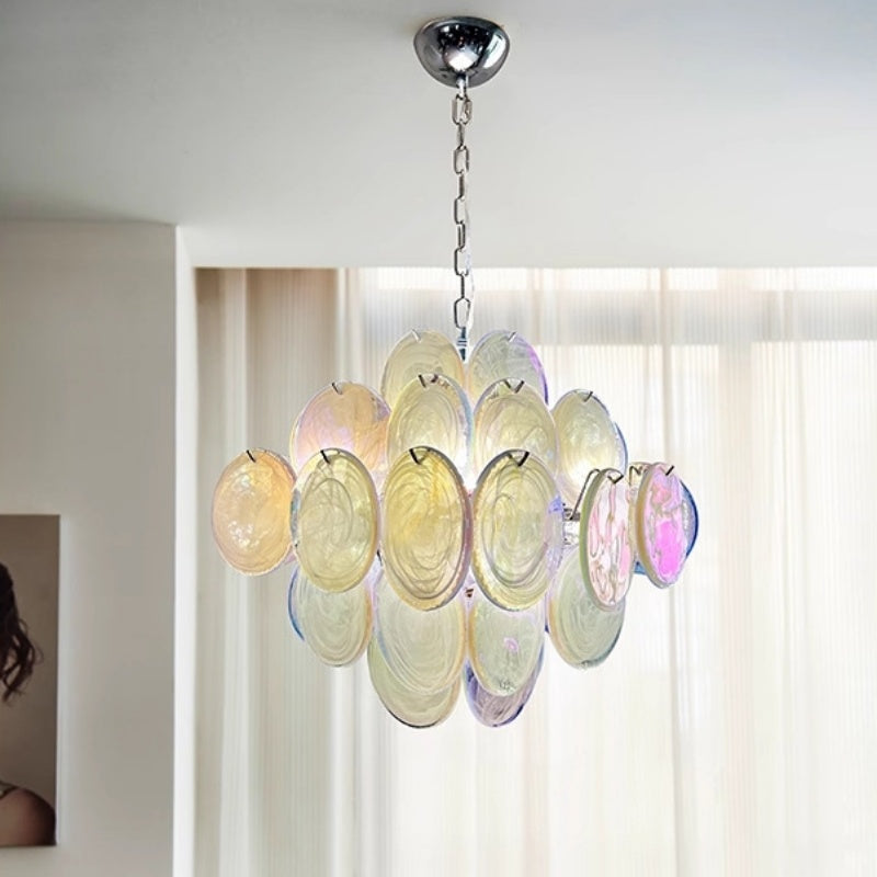 Dreamy And High-End Glass Chandelier For Living Room Dining Room And Bedroom