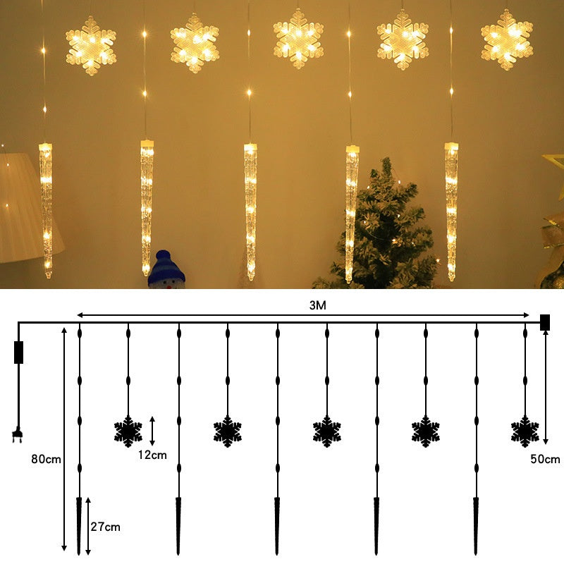 Christmas Atmosphere Snowflake Decorative Lamp
