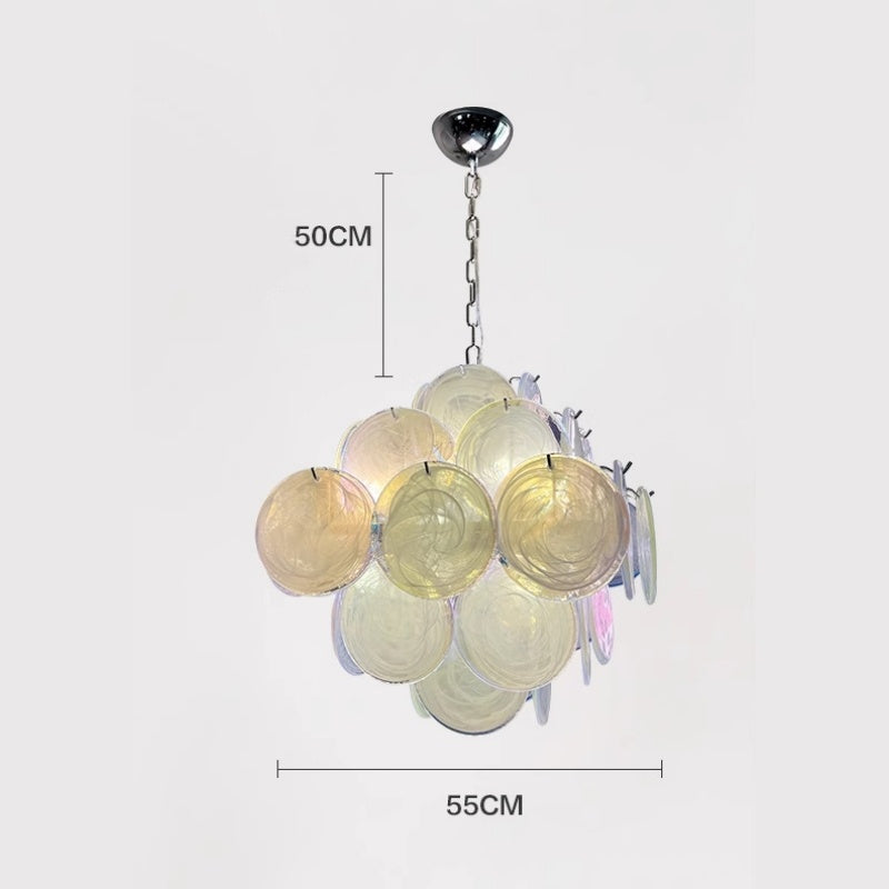 Dreamy And High-End Glass Chandelier For Living Room Dining Room And Bedroom