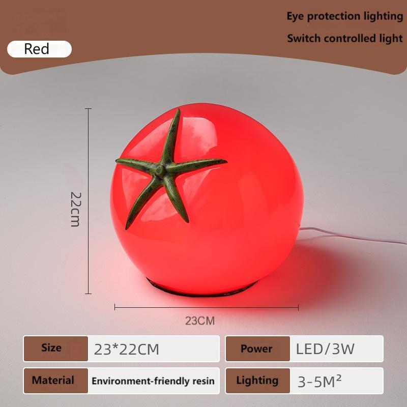 Decorative small lamp tomato night light tomato lamp tabletop decoration
