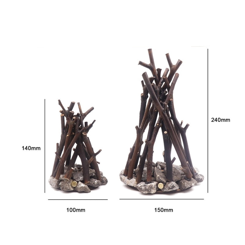 Creative Branch-Shaped Decorative Three-Dimensional Bonfire Ornament