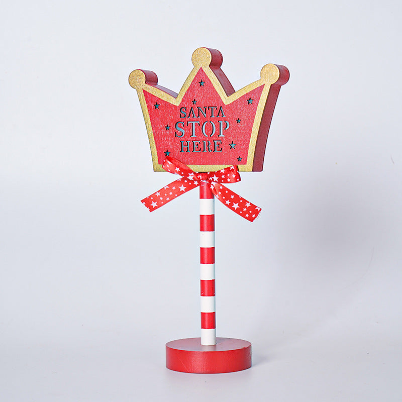 Christmas Festival Road Sign-Shaped Decorative Lights