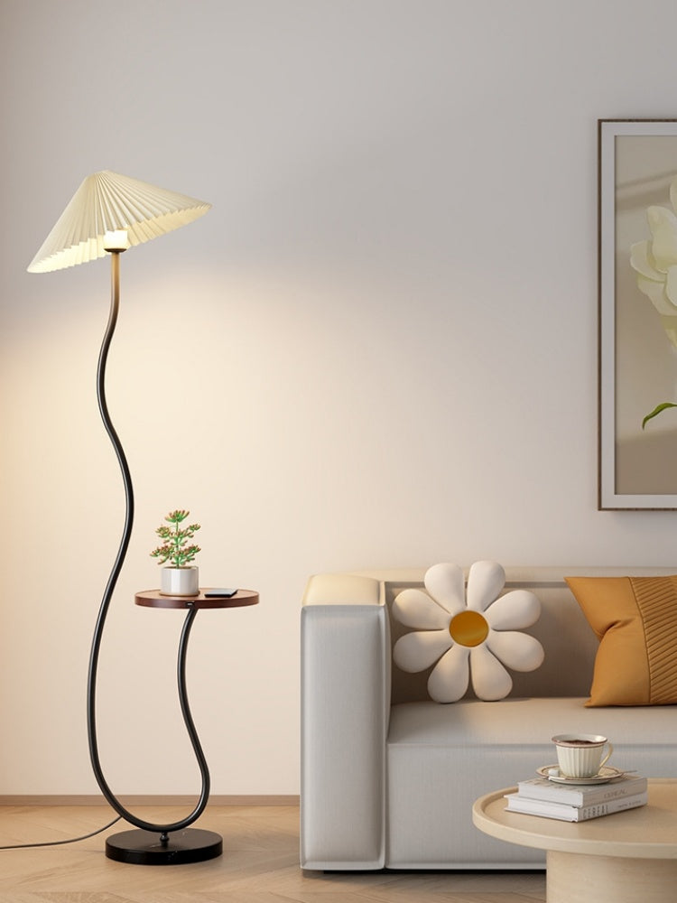 Retro Floor Lamp With Coffee Table