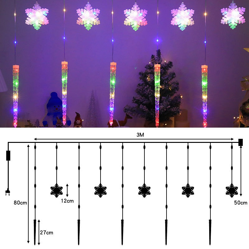 Christmas Atmosphere Snowflake Decorative Lamp