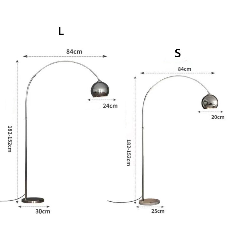 Silver Simple Floor Lamp