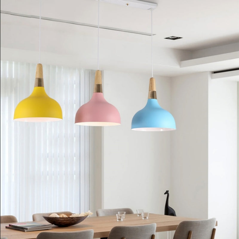 Modern And Simple Macaron Light Living Room And Dining Room