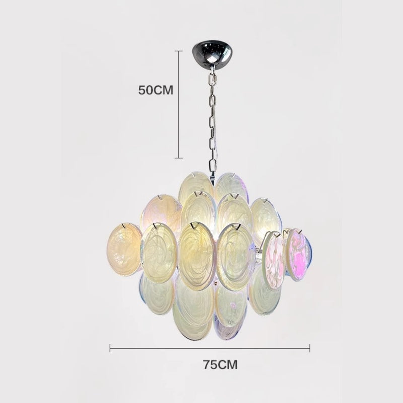 Dreamy And High-End Glass Chandelier For Living Room Dining Room And Bedroom