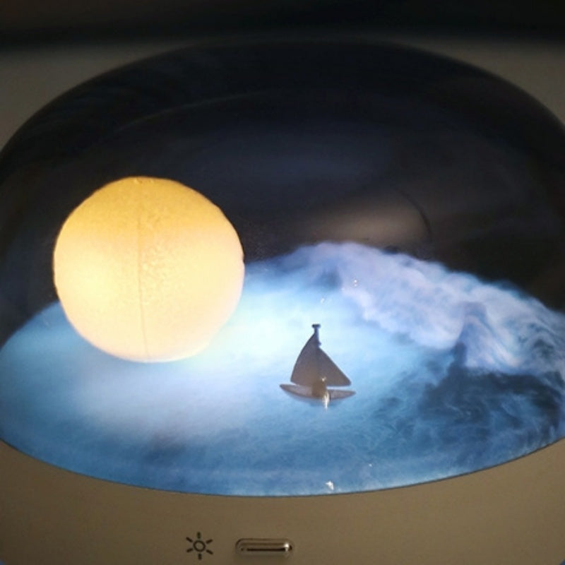 Moon Boat Bluetooth Speaker Night Lamp
