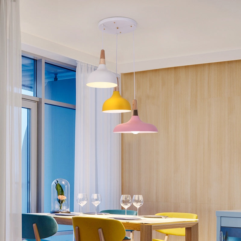 Modern And Simple Macaron Light Living Room And Dining Room