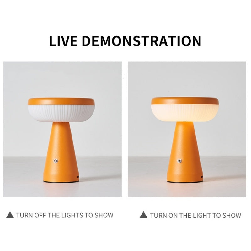 Mushroom Night Light, Simple Bedroom Bedside Charging Atmosphere Table Lamp