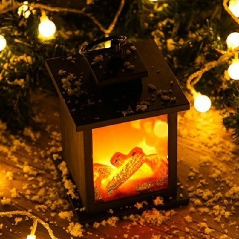 Simulated LED Flame-Shaped Fireplace Decorative Light