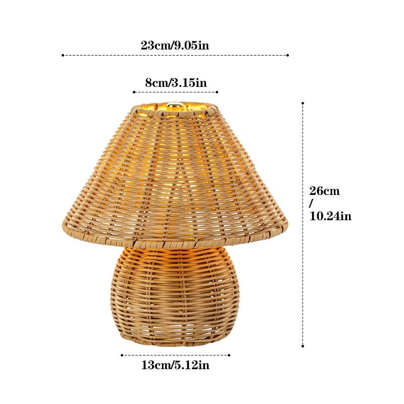 Creative Bamboo Woven Table Lamp