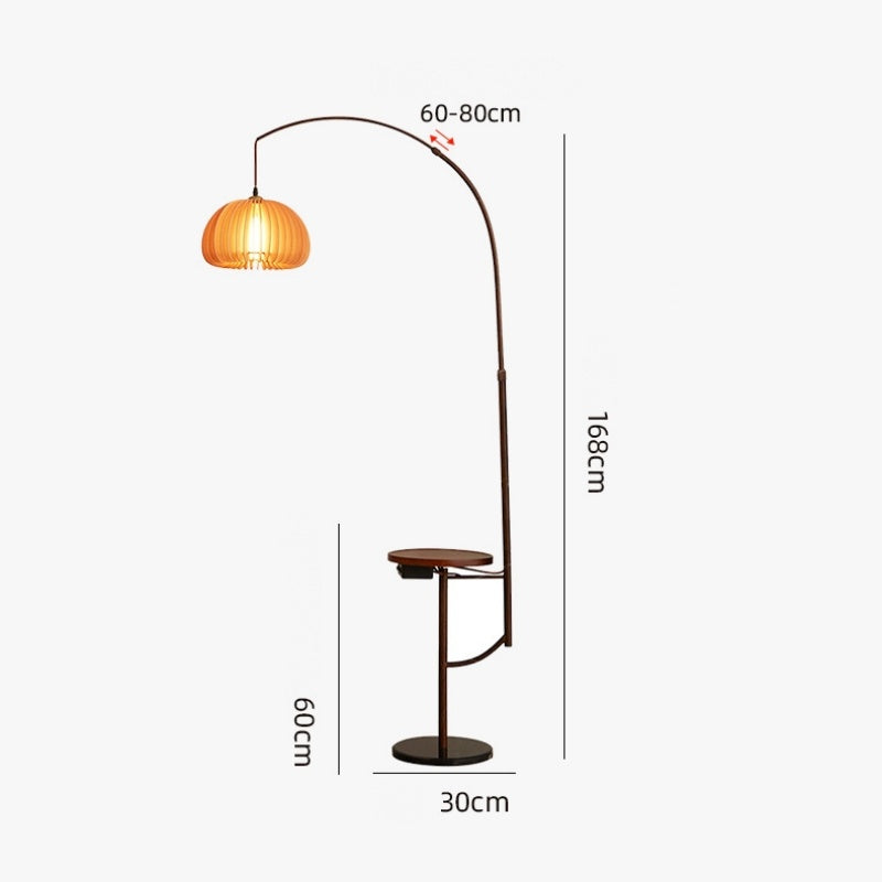 Retro Pumpkin Floor Lamp
