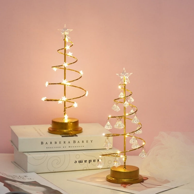 Star Crystal Christmas Tree Decorative Lights