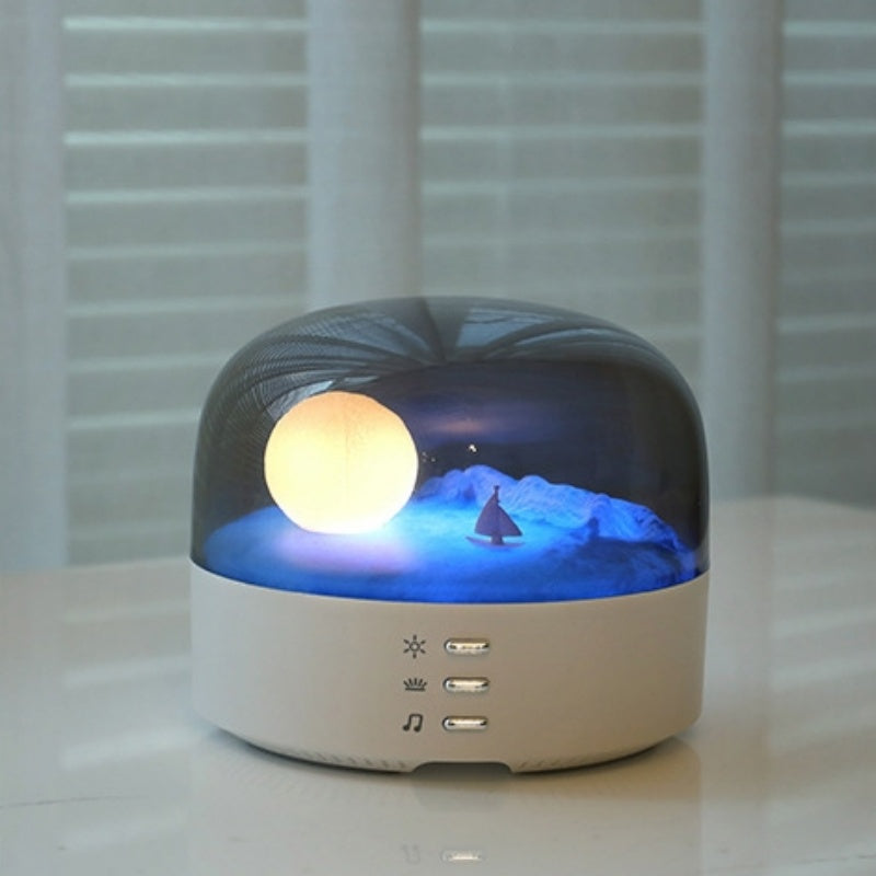 Moon Boat Bluetooth Speaker Night Lamp
