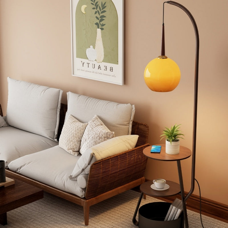 Retro Floor Lamp With Storage Function