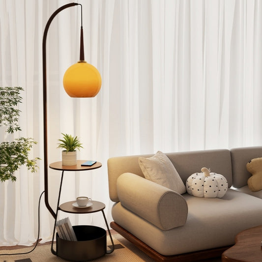Retro Floor Lamp With Storage Function
